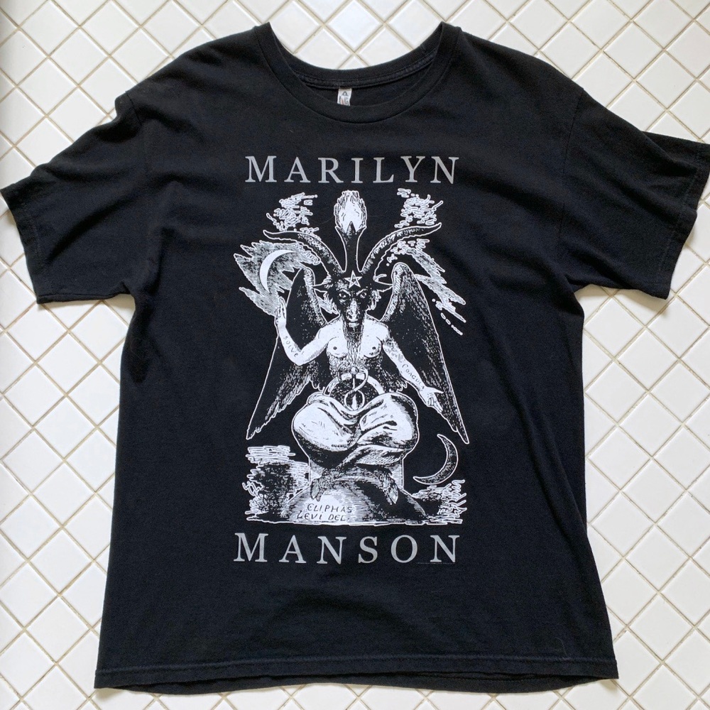 Marilyn Manson Bigger Than Satan Baphomet shirt